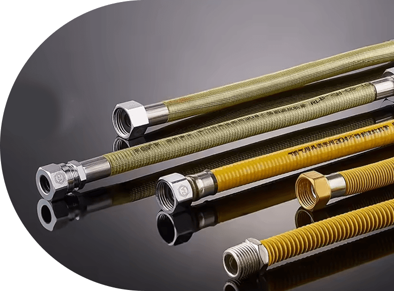 ท่อแก๊สสแตนเลสที่ห่อด้วยโลหะ ZLR-14